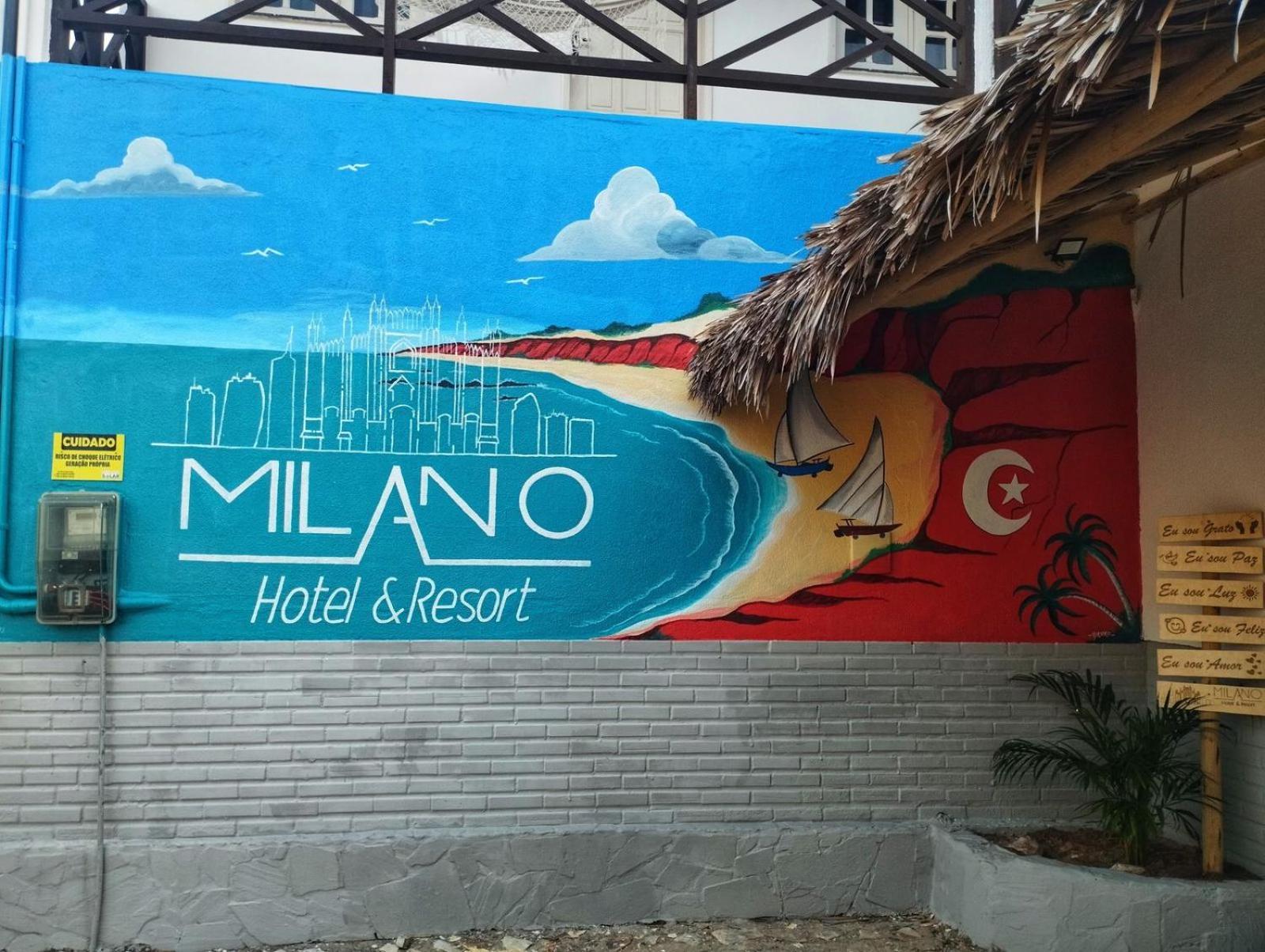 Milano Hotel Pousada Canoa Quebrada Ngoại thất bức ảnh